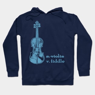 Fiddle, Not a Violin in Teal Hoodie
